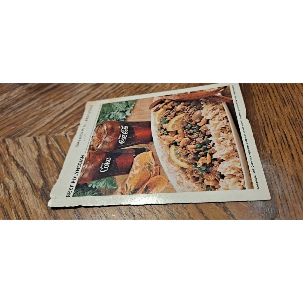 34 Vintage‎ ~ 1978 Coca-Cola Coke Adds Life To Cooking Recipe Cards